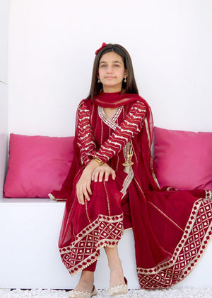 Jannat Kids Maroon 3 pieces