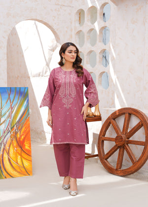 chambeli-2pc embroidered stitched suit