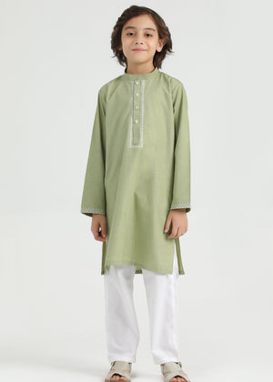 Pistachio Cotton Kurta