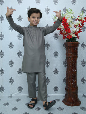 Grey Boys Kurta Trouser MKP-055