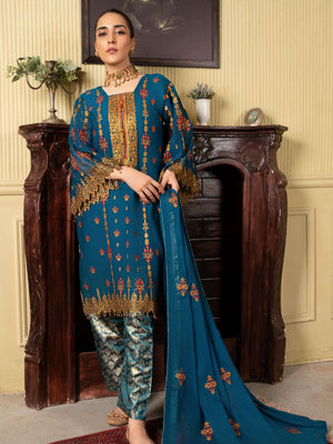 BARLAS CHIFFON ZINC BLUE