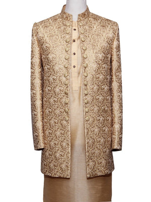 Golden Open Gown Prince Coat