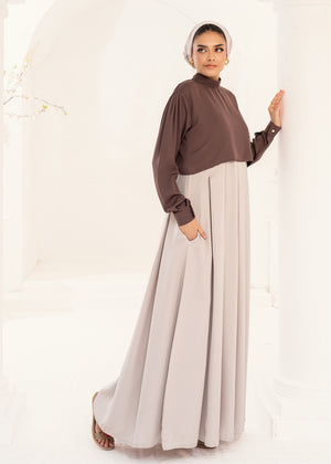 Mushmis Maxi Abaya - Two Tone