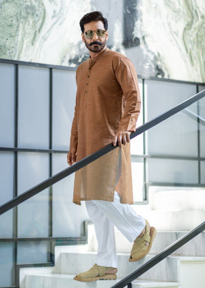 Stitched Kurta & Shalwar (SPS39) Mustard