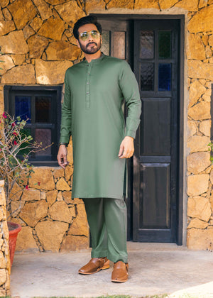 Stitched Kurta & Trouser (SCS13) Spearmint