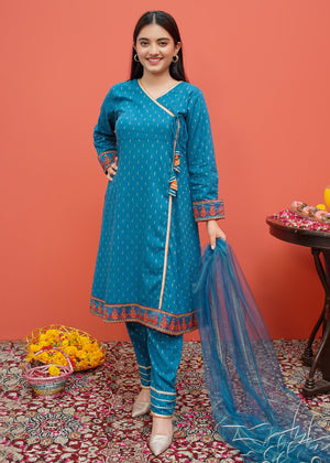 Cotton Embroidered 3 Piece Suit | 8375