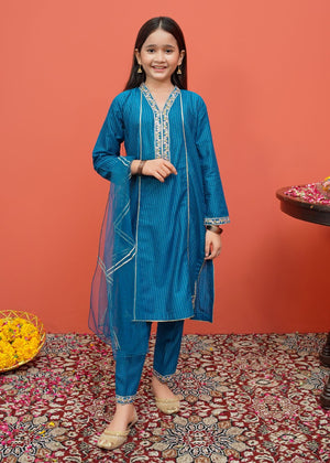 Cotton Embroidered 3 Piece Suit | 8455