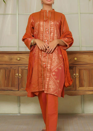 Cotton Jacquard 3 Pc Suit