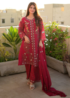 NOOR JAHAN PINKISH MAROON