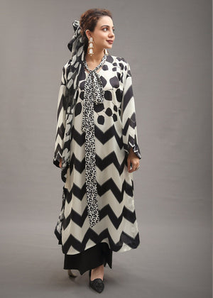 Zebra Print Shirt and Dupatta