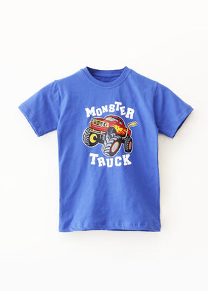 Royal Blue Monster Truck T-Shirt