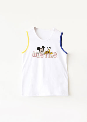 White Besties Graphics Sando