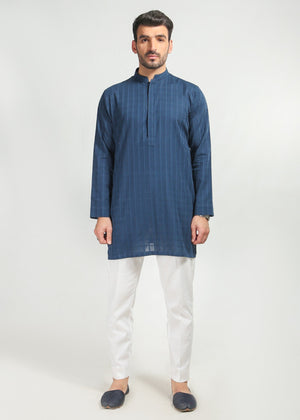 SELF PRINTED KURTA KUP337-NAV