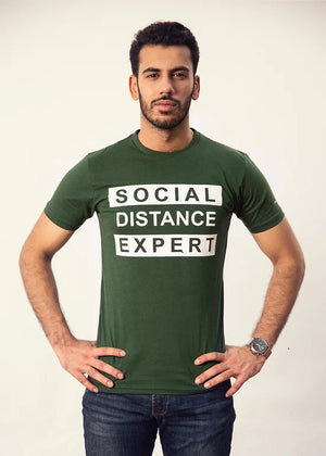 SOCIAL DISTANCE T-SHIRT GRN