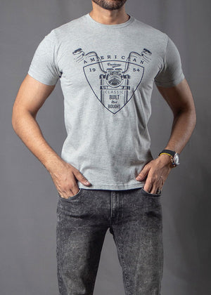 CLASSIC AMERICAN T-SHIRT GREY