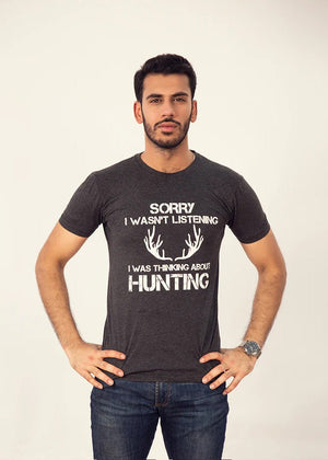 HUNTING GRAPHICS T-SHIRT GREY