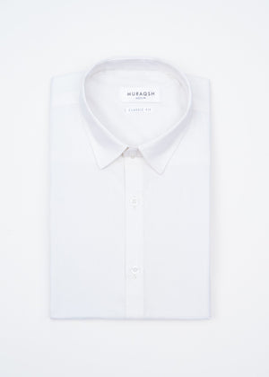 Off White Textured Formal Shirt - Men