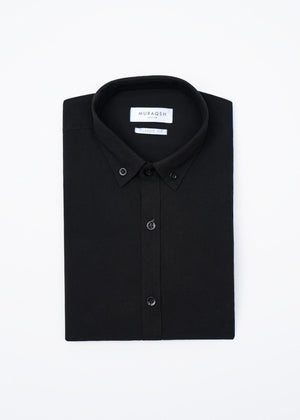 Black Plain Casual Shirt - Men