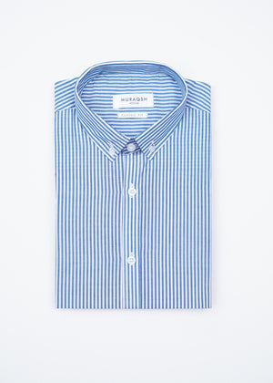 Blue Striped Casual Shirt - Men