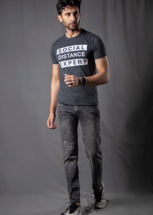 SOCIAL DISTANCE T-SHIRT GREY