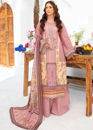 Saira Bano Embroidered Lawn - D01