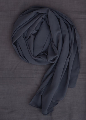 Dark Grey -Chiffon Georgette