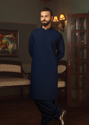 Royal Blue Mens Kameez Shalwar