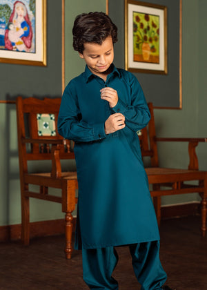 Turkish Green Boys Kameez Shalwar