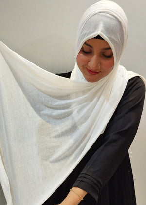 White- Jersey Hijab