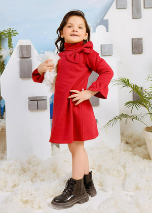 Rumba Red - Fleece dress