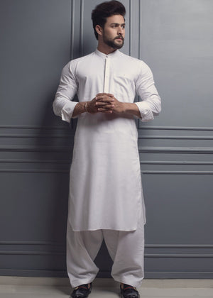 WHITE KAMEEZ SHALWAR