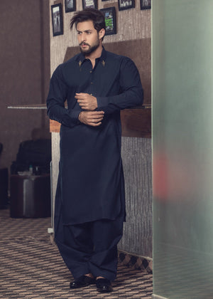 NAVY BLUE KAMEEZ SHALWAR