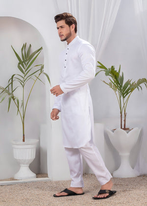 CLASSIC WHITE KURTA PAJAMA