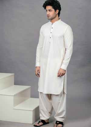 CREAM SHALWAR KAMEEZ