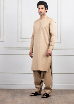 Camel Brown Kameez Shalwar