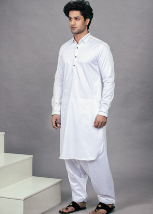 MUGHAL WHITE SHALWAR KAMEEZ