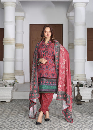 Naghma (3pc-Unstitched with Shawl)