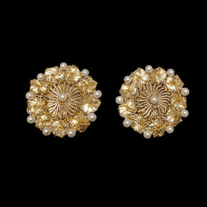 Zar - Round Gota Studs