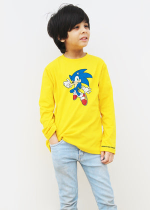 SONIC Yellow Full Sleeves T-Shirt