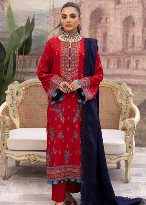 DH-31 : Unstitched Luxury Embroidered Dhanak 3PC