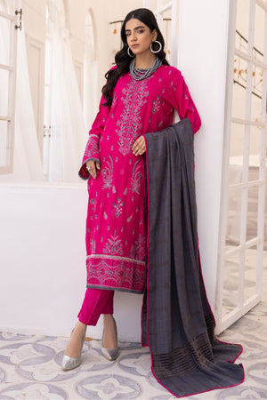 SA-01 : Unstitched Embroidered Dhanak 3PC