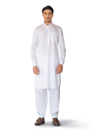 Kameez Shalwar - White - Pima Cotton
