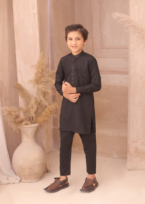 KD Kids Black  Pajama And Kurta