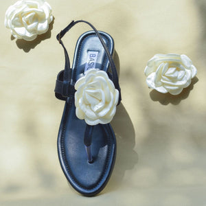 White Rose Sandals