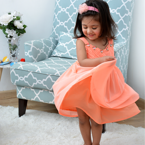 Florescent Peach Dress