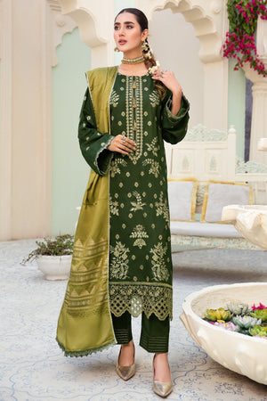 I-11 : Unstitched Embroidered Viscose 3PC