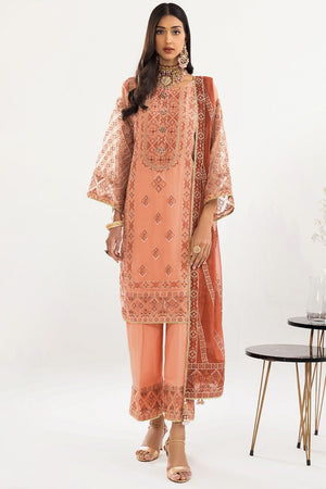 3 Pcs Unstitched EMB Chiffon Suit KNAC-1766