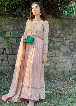 Naz Junaid - Pink Anarkali