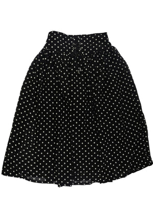 Black Polka Dot Skirt