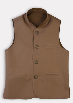 boys waistcoat - Cream - 006